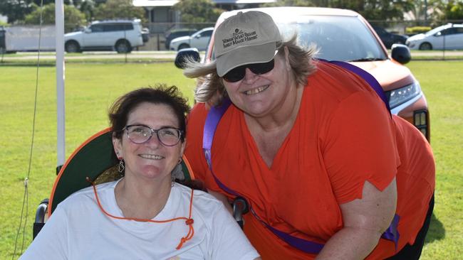 Leisa McGloin and Karen Hassall at the 2021 Ipswich Relay for Life. Picture: Jessica Baker / The Queensland Times