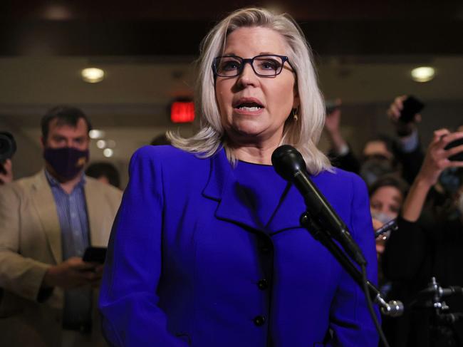 Former GOP Chair Liz Cheney has been a strident opponent of former President Donald Trump. Picture: Getty Images/AFP