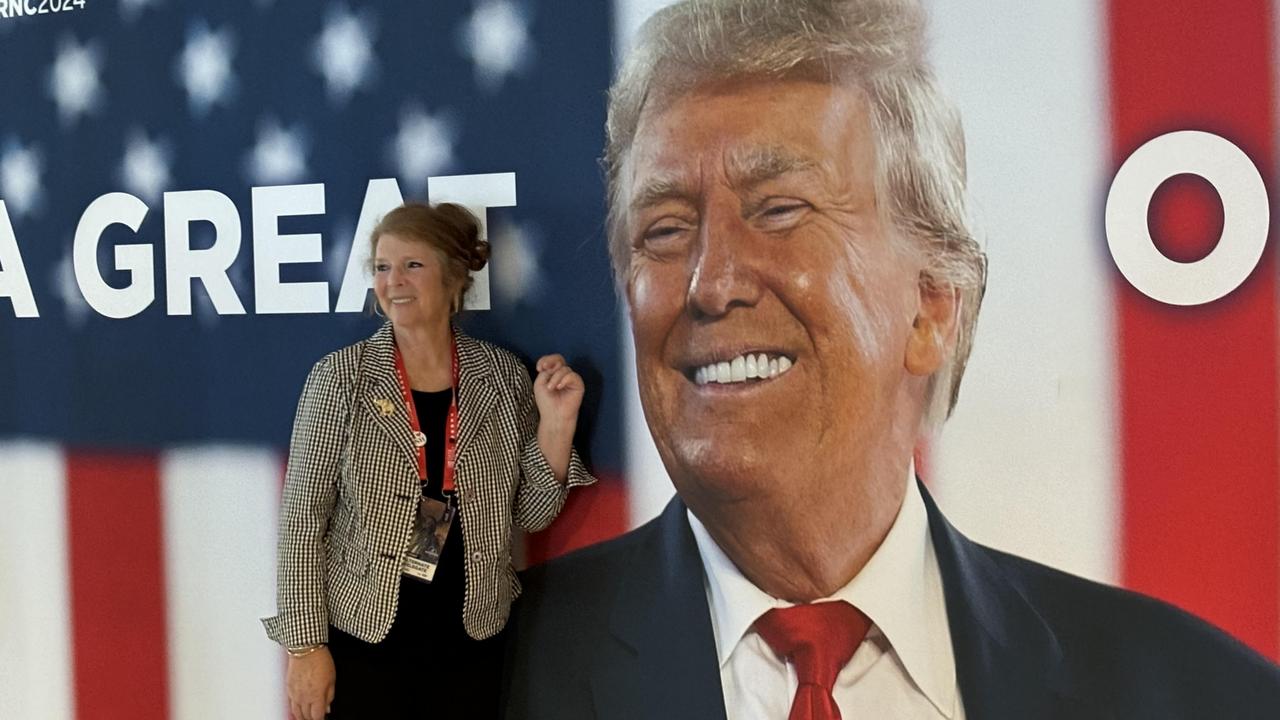 Trump supporters at the RNC in Milwaukee. Picture: Benedict Brook