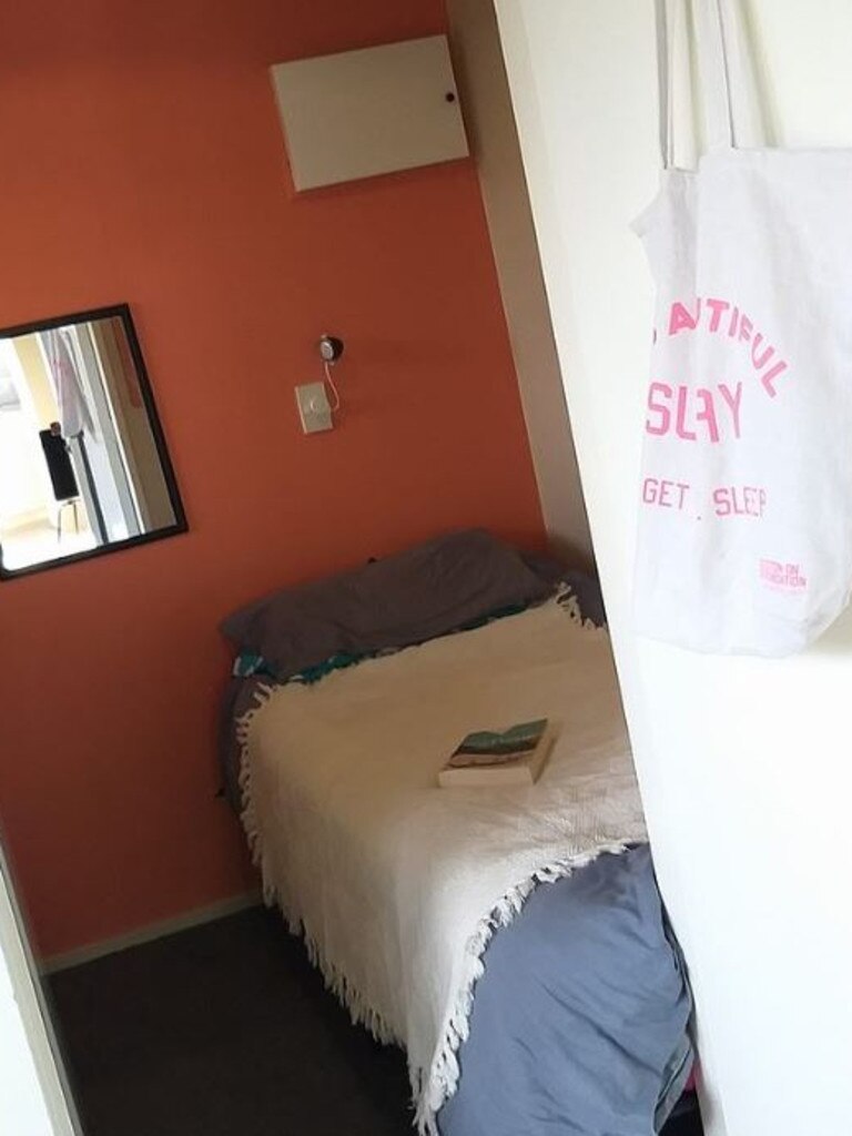Nice quiet room to read your book … right next to the washing machine. Picture: Trade Me