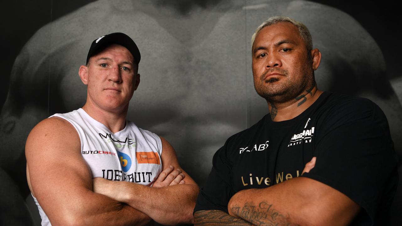 Paul Gallen and Mark Hunt are ready to do battle.