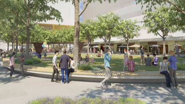 Artist impression of Hornsby Square.