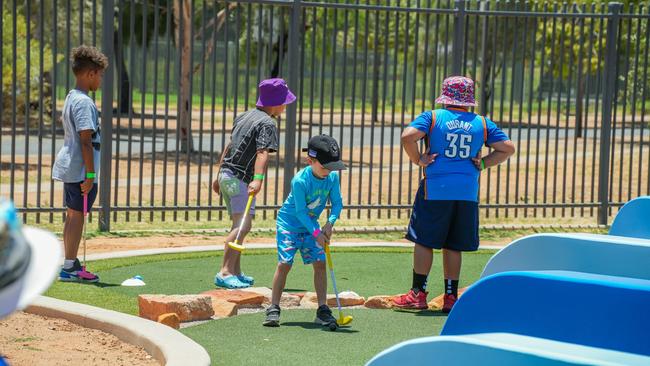 Thousands flocked through doors of the official opening of the Alice Springs adventure park on Saturday, November 2, 2024. Picture: Alice Springs Town Council