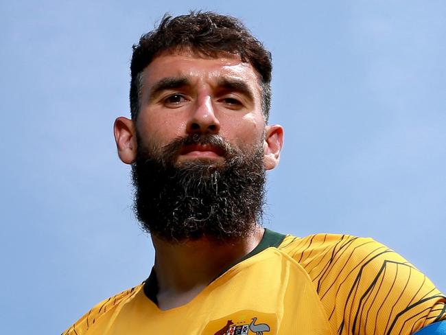 Australian Socceroos player, Mile Jedinak, ahead of the 2018 World Cup. Pic Toby Zerna