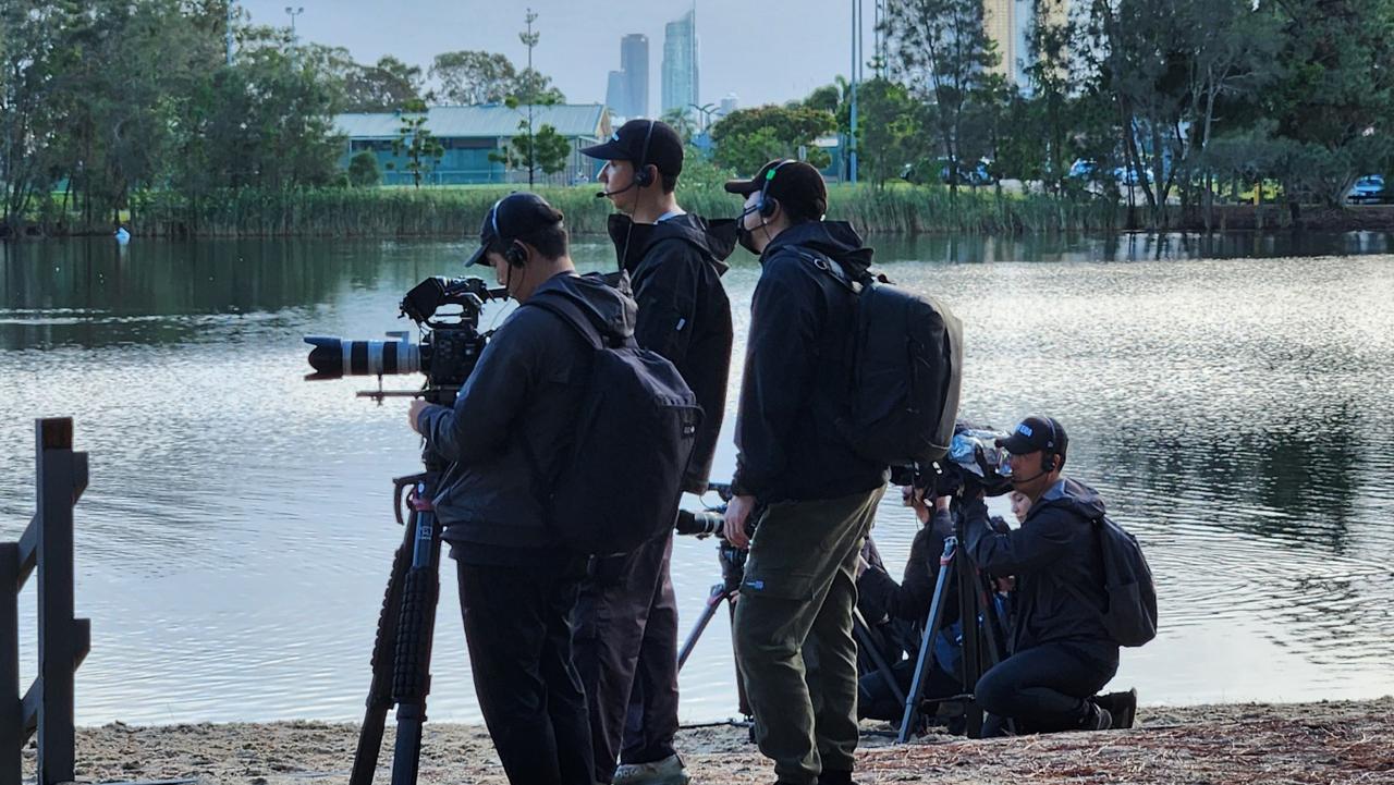 Behind the scenes on set filming season 7 of Korean dating reality show, Love After Divorce. Picture: Maeil Broadcasting Network.