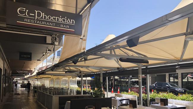 El-Phoenician Restaurant at Church St Parramatta on January 31 before light rail construction.