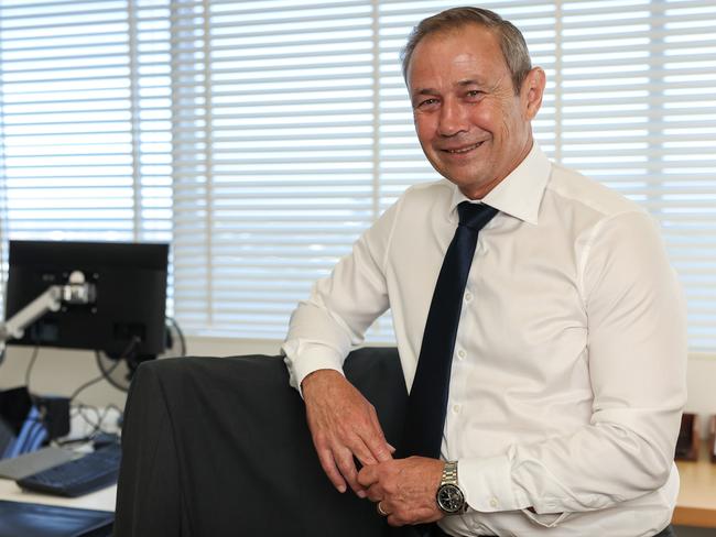 7/1/2025WA Premier Roger Cook in his office at Dumas House, Perth.Pic Colin Murty