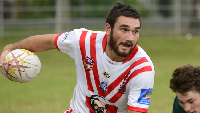 South Grafton Rebels came up against Orara Valley at McKittrick Park South Grafton on Sunday. Rebel Jay Melrose with the ball during the match. Photo Debrah Novak / The Daily Examiner