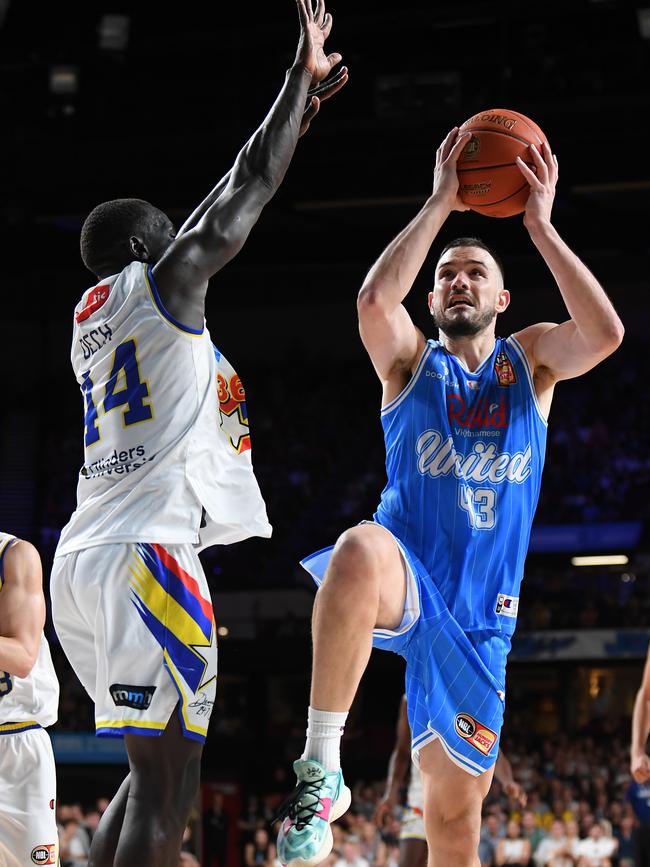 As he has been many times before, Chris Goulding was the man for Melbourne United on Saturday night. Picture: Mark Brake/Getty Images