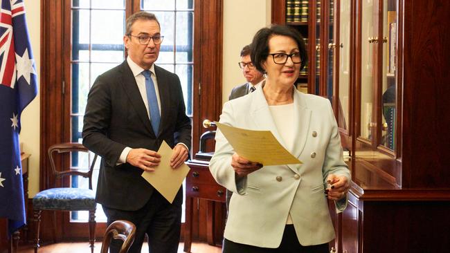 Premier Steven Marshall and Local Government Minister Vickie Chapman had pledged to give the State Government the power to put a lid on council rates. Picture: Matt Loxton