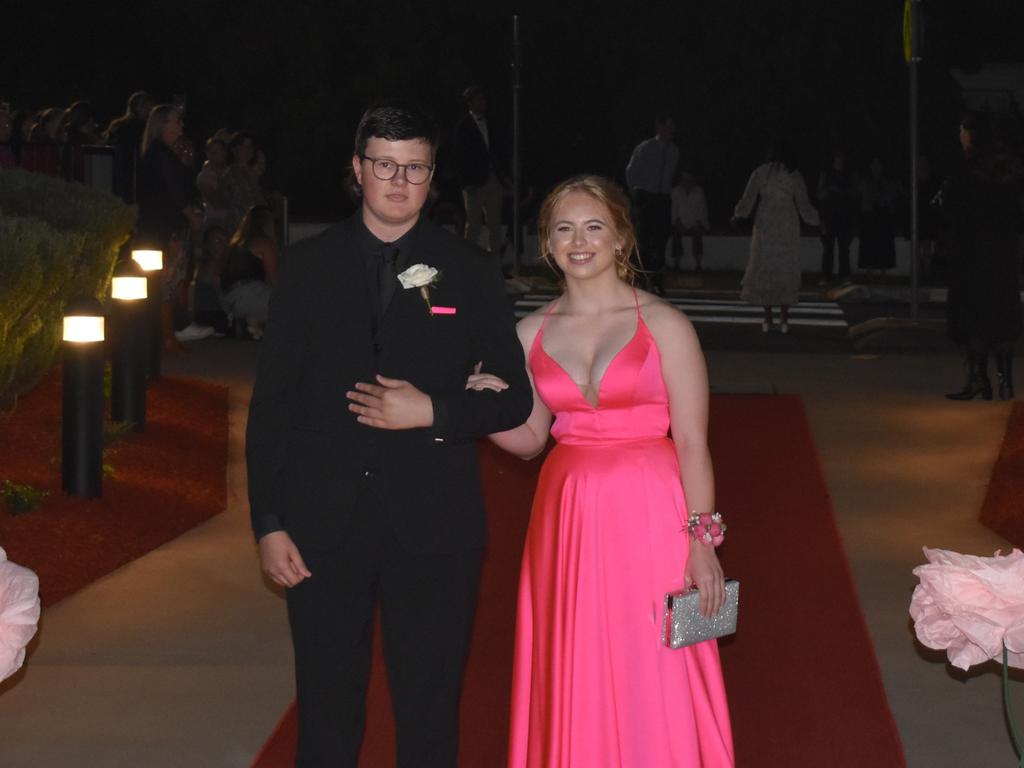 Lachlan Pierce and Alyssa White at Assumption College Warwick formal