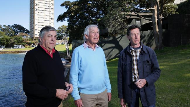 Ian Curdie (right) and fellow residents Rodney Northam (left) and John Molyneux voiced their concerns in 2016. Picture: Adam Ward