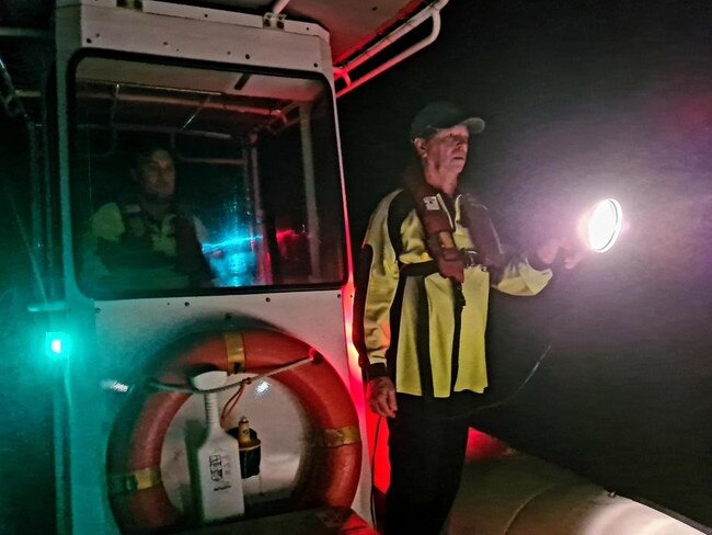 VMR Burdekin were tasked with a search and rescue operation  on Sunday night after a boat ran aground and became lost.