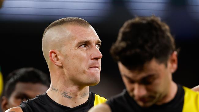 Has Dustin Martin had enough? Photo by Dylan Burns/AFL Photos via Getty Images