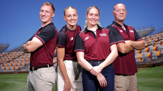 Athlete Awards - Athletes L to R, Korey Boddington, Gabi Palm, Alice Williams, Dusan Damjanovic, ahead of QAS Athlete Awards., QSAC, Kessels Rd, Nathan - on Thursday 14th of November 2024 - Photo Steve Pohlner