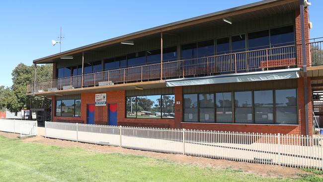 The local football club in Wycheproof, a tight-knit community in Victoria’s northwest. Saturday, August 31, 2019. Picture: David Crosling