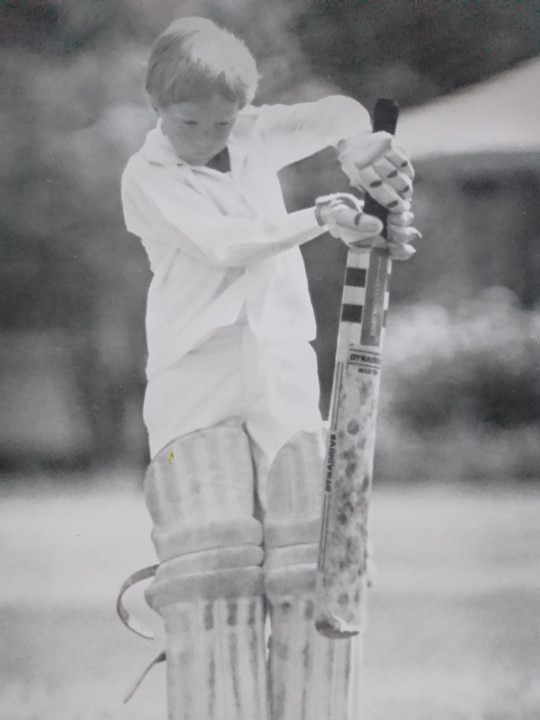 A young Todd Murfitt playing cricket in Whyalla. Supplied by Todd Murfitt