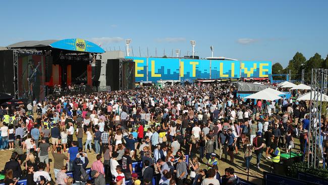 More outdoor entertainment would be a drawcard for big sporting events such as the Australian Open. Picture: Getty