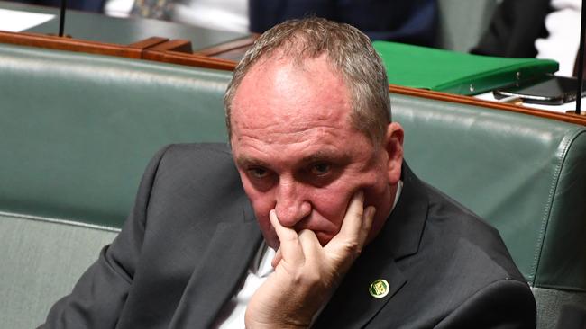 Barnaby Joyce is continuing to cause disruptions despite losing his bid for the Nationals leadership. Picture: AAP Image/Mick Tsikas