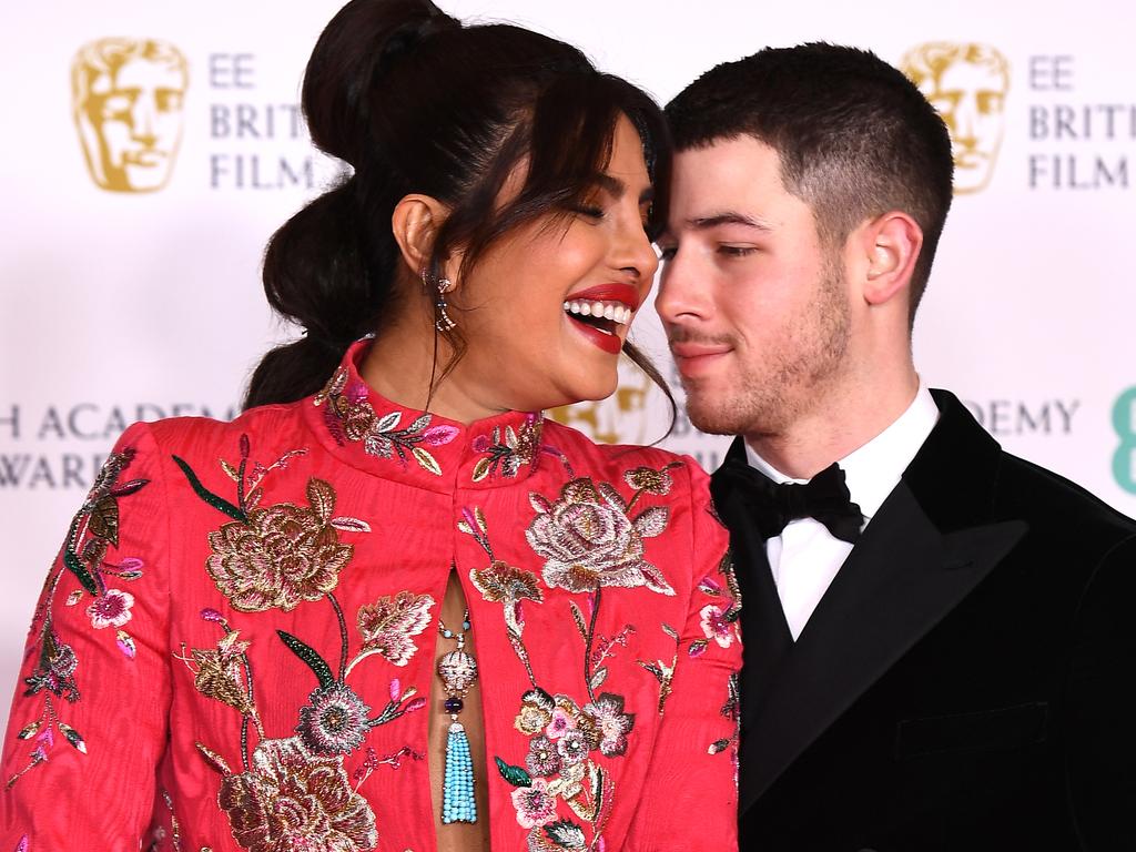 Priyanka Chopra Jonas with her husband Nick Jonas. Picture: Jeff Spicer/Getty Images