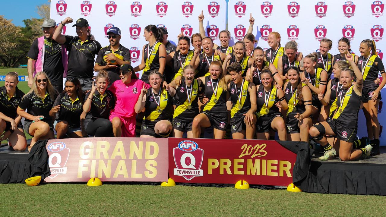 Hermit Park tigers won the senior women's grand final for AFL Townsville. Picture: Supplied