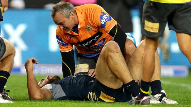 Cowboy's James Tamou down injured.