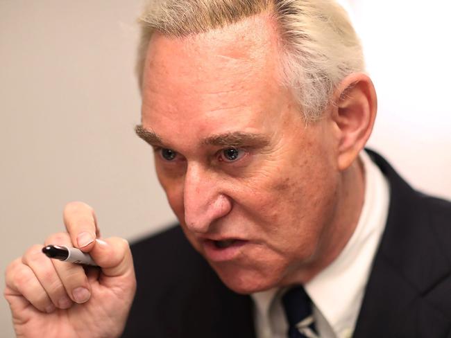 Roger Stone has been kicked off Twitter. Picture: Joe Raedle/Getty Images/AFP