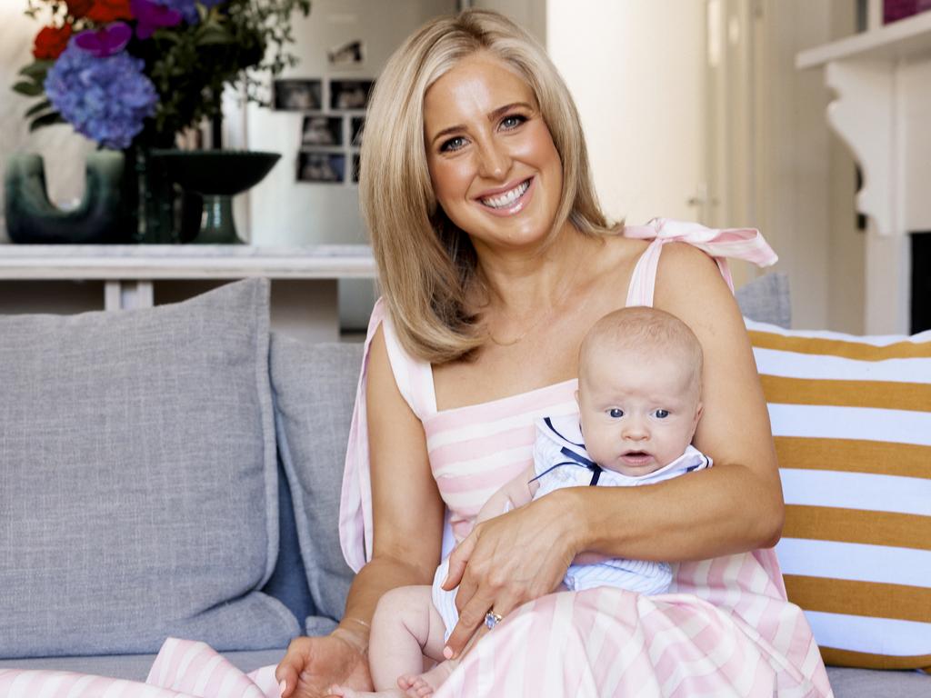 7News Adelaide star Elspeth Hussey with her son, Monty. Picture: Gretl Watson-Blazewicz