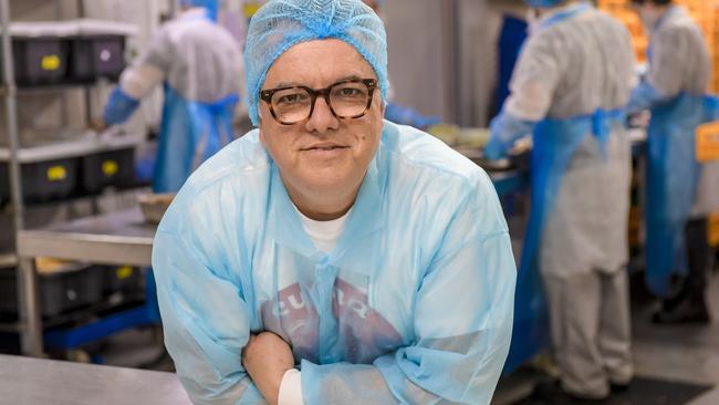 Cucina Classica’s Roberto Cardone at the Windsor Gardens food production facility. Picture: Roy VanDerVegt