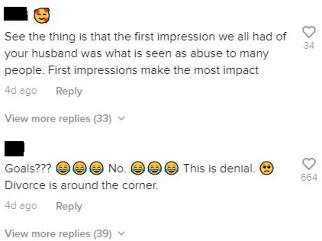 Thousands took to her TikTok video to express their ‘concern’. Picture: TikTok/kelsboyd3