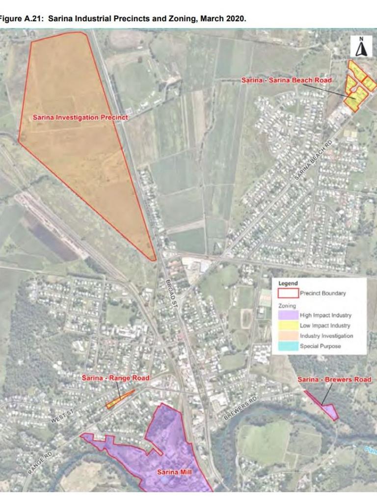 A 59ha vacant industry investigation area in Sarina was not considered a priority project in an Ethos Urban report tabled in Mackay Regional Council on Wednesday October 14.