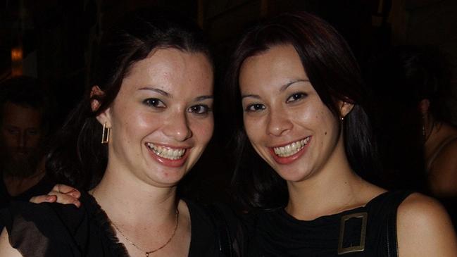 Ally and Maryanne Cantwell on Flinders Street East Pic Bryan Lynch AD225037