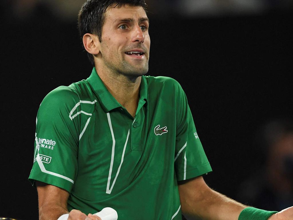 Novak Djokovic was twice held in immigration detention. Picture: Greg Wood / AFP AFP