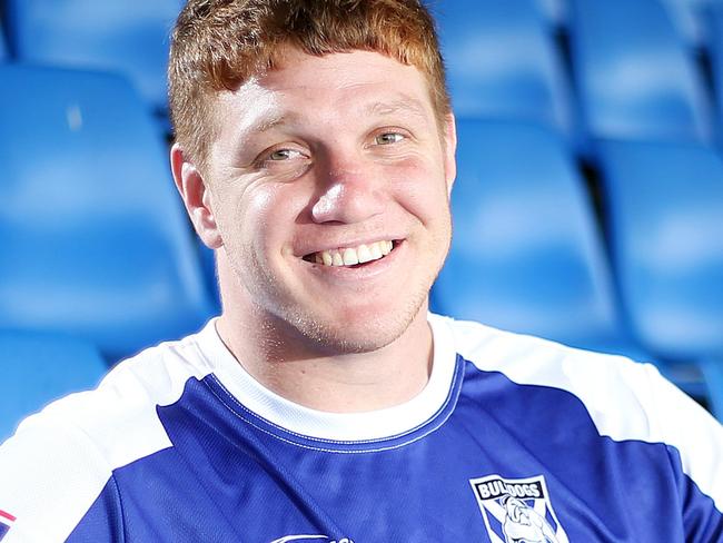 DAILY TELEGRAPH - Pictured is new Canterbury Bulldogs signing Dylan Napa at Belmore Oval today. Picture: Tim Hunter.