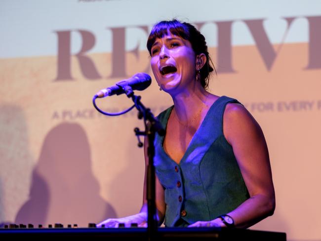 Singer-songwriter Missy Higgins performed at the policy launch. Picture: NCA NewsWire / David Geraghty