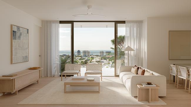 The $300m twin 19-storey residential towers in Maroochydore will feature 251 one- to four-bedroom apartments, townhouses and penthouses priced from priced from $660,000 and up to $1.39m.