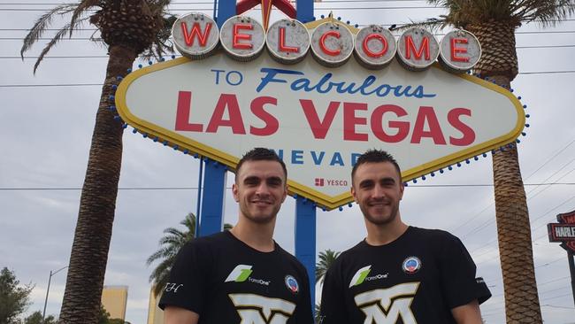 Australian boxing twins Andrew and Jason Moloney in their home away from home.