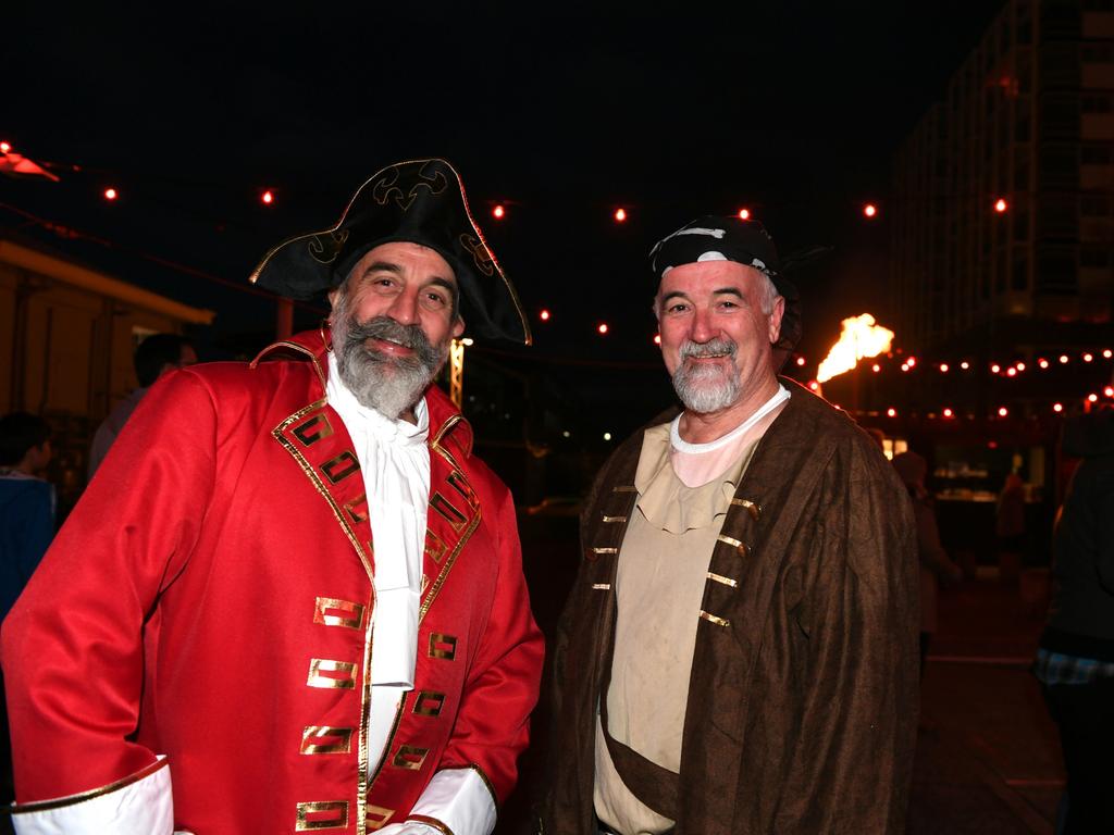 Winter Feast socials: Steve Brooks, of Battery Point, and Peter Goddard, of Sydney. Picture: FIONA HARDING