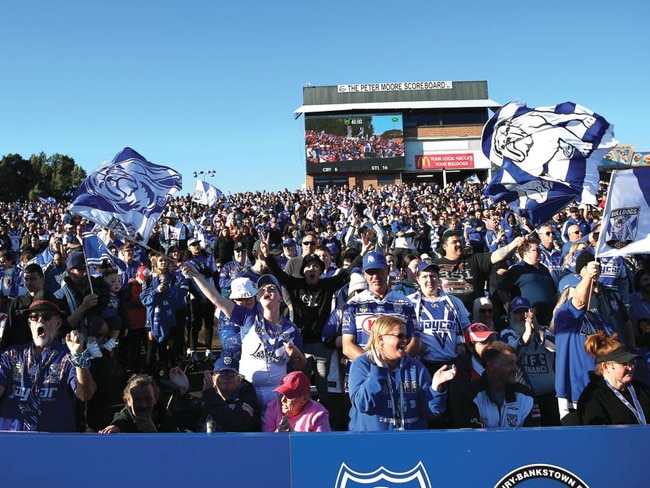 The Bulldogs are anticipating a record year for membership and merchandise sales. Picture: Getty Images.