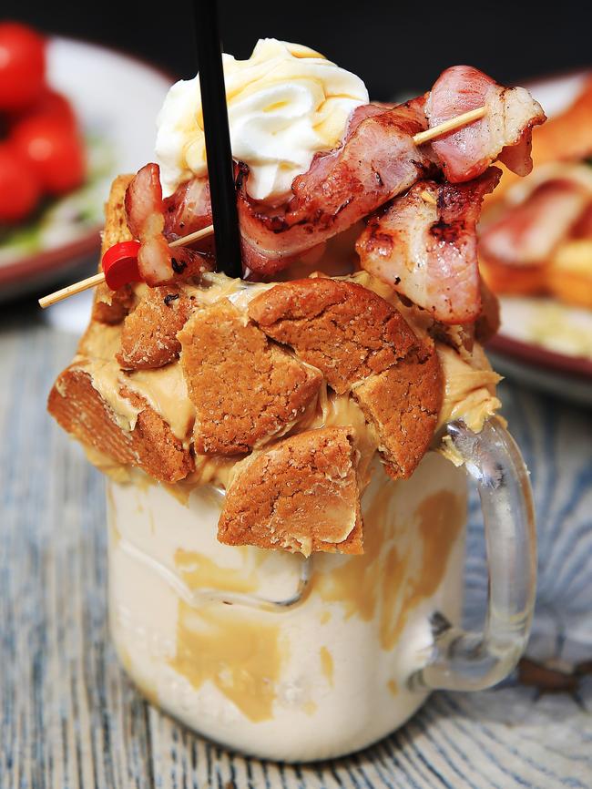 The I Killed Elvis is a pumpkin pie, peanut butter and bacon milkshake. Picture: Craig Wilson