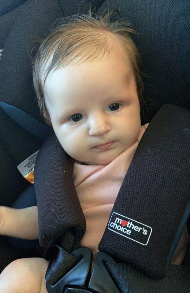 Piper Jase King was born on December 20, 2021, weighing 3316g and measuring 48.9cm, at Mackay Base Hospital, to proud parents Casey Laird and Andrew King, and is a little sister to Larz, Savannah and Janella. Picture: Casey Laird DMBD21