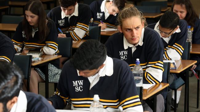 English, the first major VCE exam, will kick off from next Wednesday. Picture: Stuart Milligan