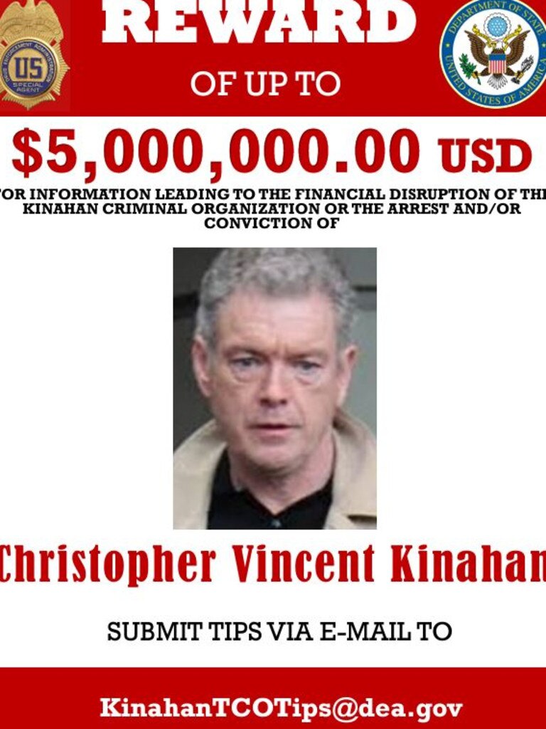 A wanted posted for Christy Kinahan.