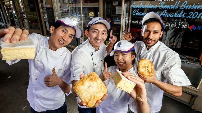 Country Cob Bakery’s Ryan Khun, Chan Khun, Lina Hut and Karamjeet Singh. Picture: Tim Carrafa.