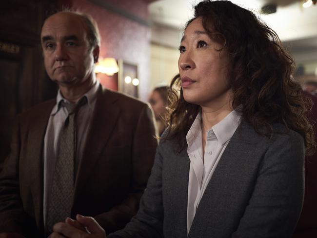 Sandra Oh in a scene from <i>Killing Eve</i>. She was nominated for an Emmy for outstanding lead actress in a drama series. Picture: BBC America via AP