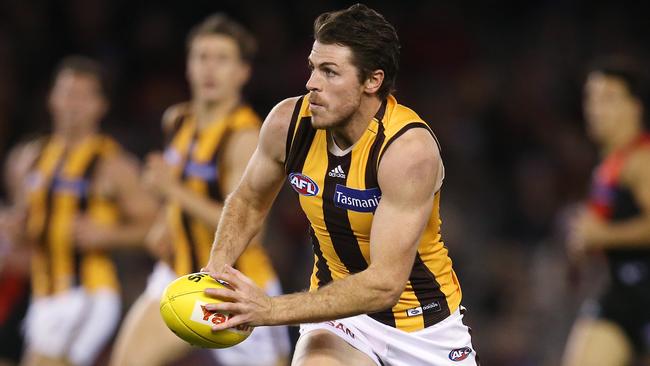 Isaac Smith is weighing up his future at Hawthorn. Picture: Michael Klein