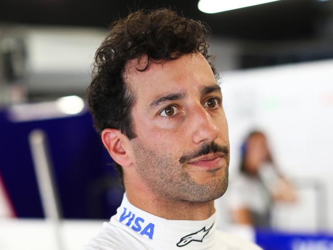 BARCELONA, SPAIN - JUNE 21: Daniel Ricciardo of Visa Cash App RB  during practice ahead of the F1 Grand Prix of Spain at Circuit de Barcelona-Catalunya on June 21, 2024 in Barcelona, Spain. (Photo by Peter Fox/Getty Images)