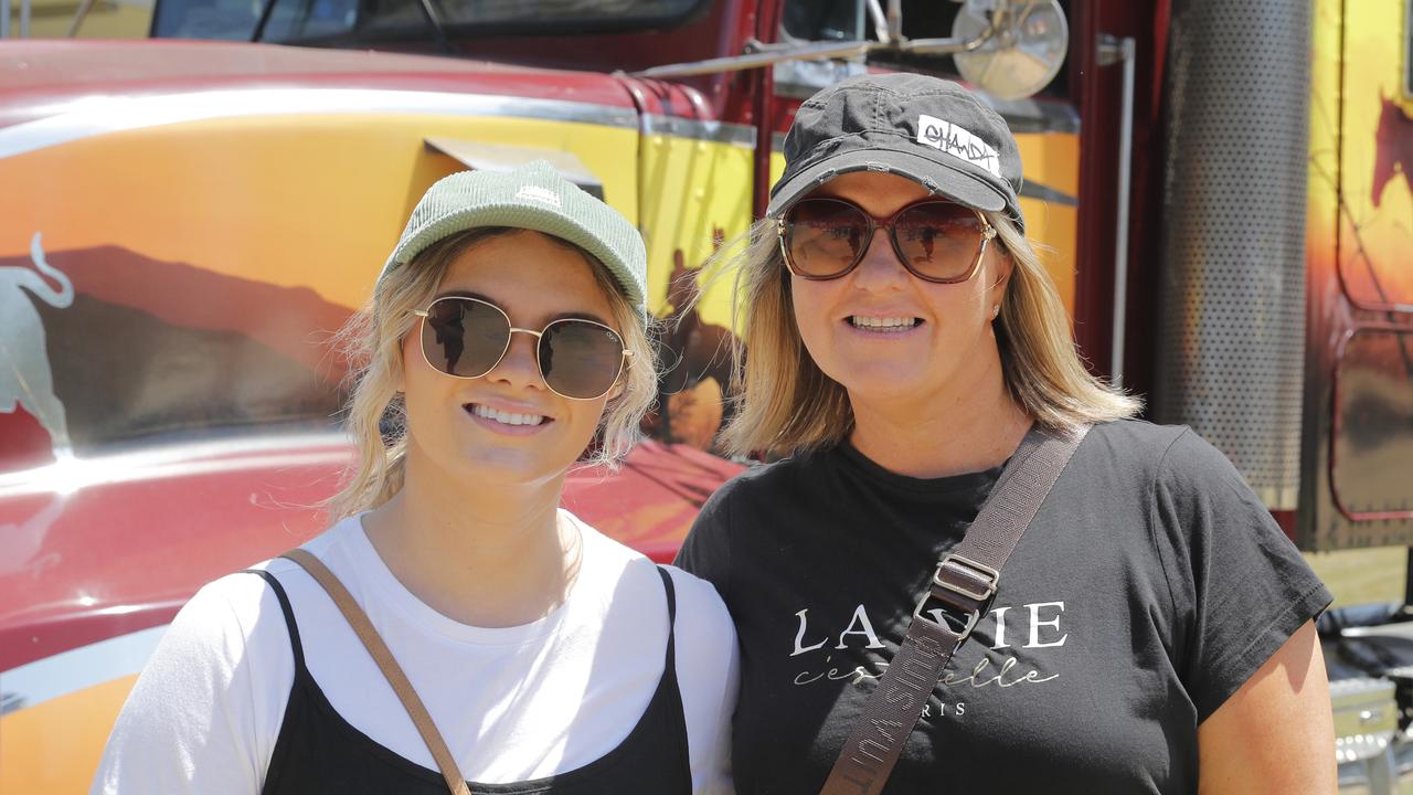 Tianah Cleary and Sara Cleary during the 10th Groundwater Country Music Festival. Picture: Regi Varghese