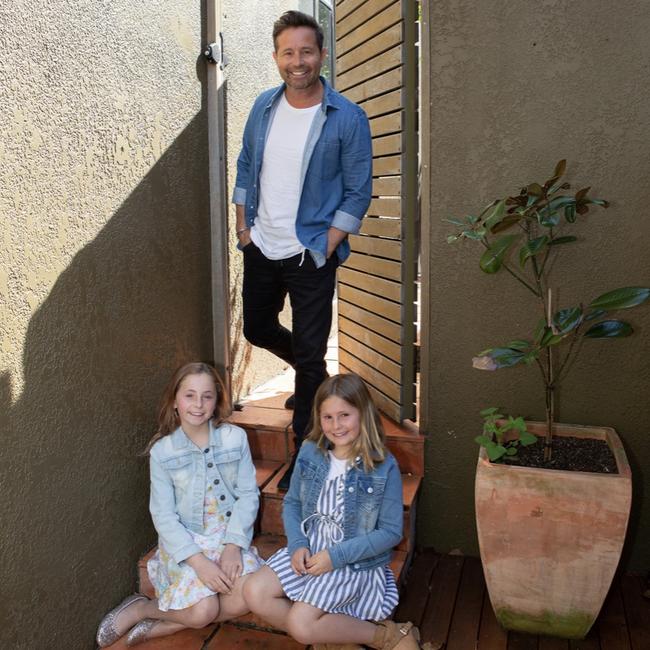 Stevie Jacobs and his daughters were ready for Easter.