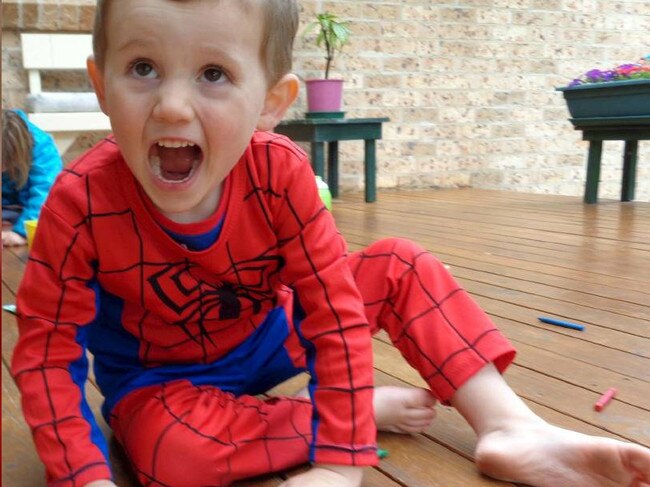 One of the last photographs taken of William Tyrrell on his foster carer grandmother's veranda before he vanished.